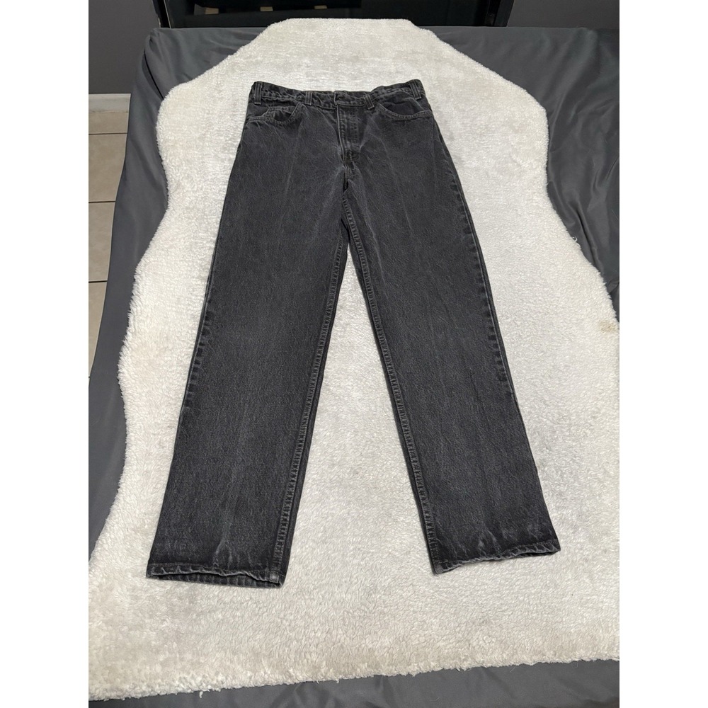 Vintage Levi's 540 Men's Black Washed Relaxed Fit Jeans Size 33x30 Made USA